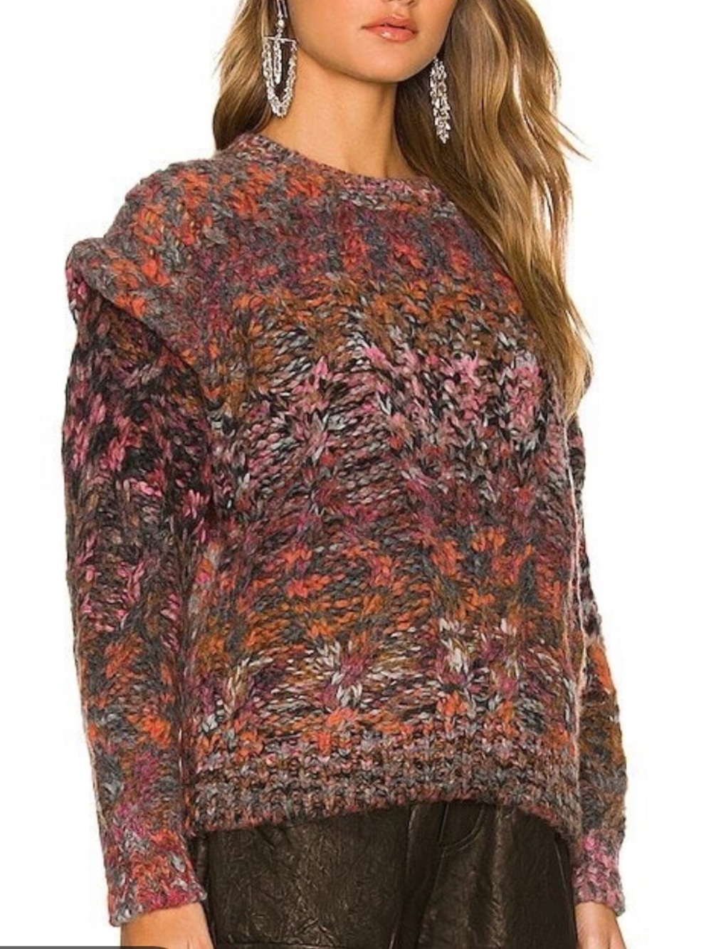 IRO Revolve Virgin Wool Blend Chunky Knit Hyko Sweater Size S